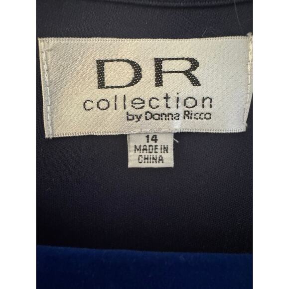 DR-Donna Ricco by Macy’s 14 women’s maxi dress w/top accent - Picture 2 of 8